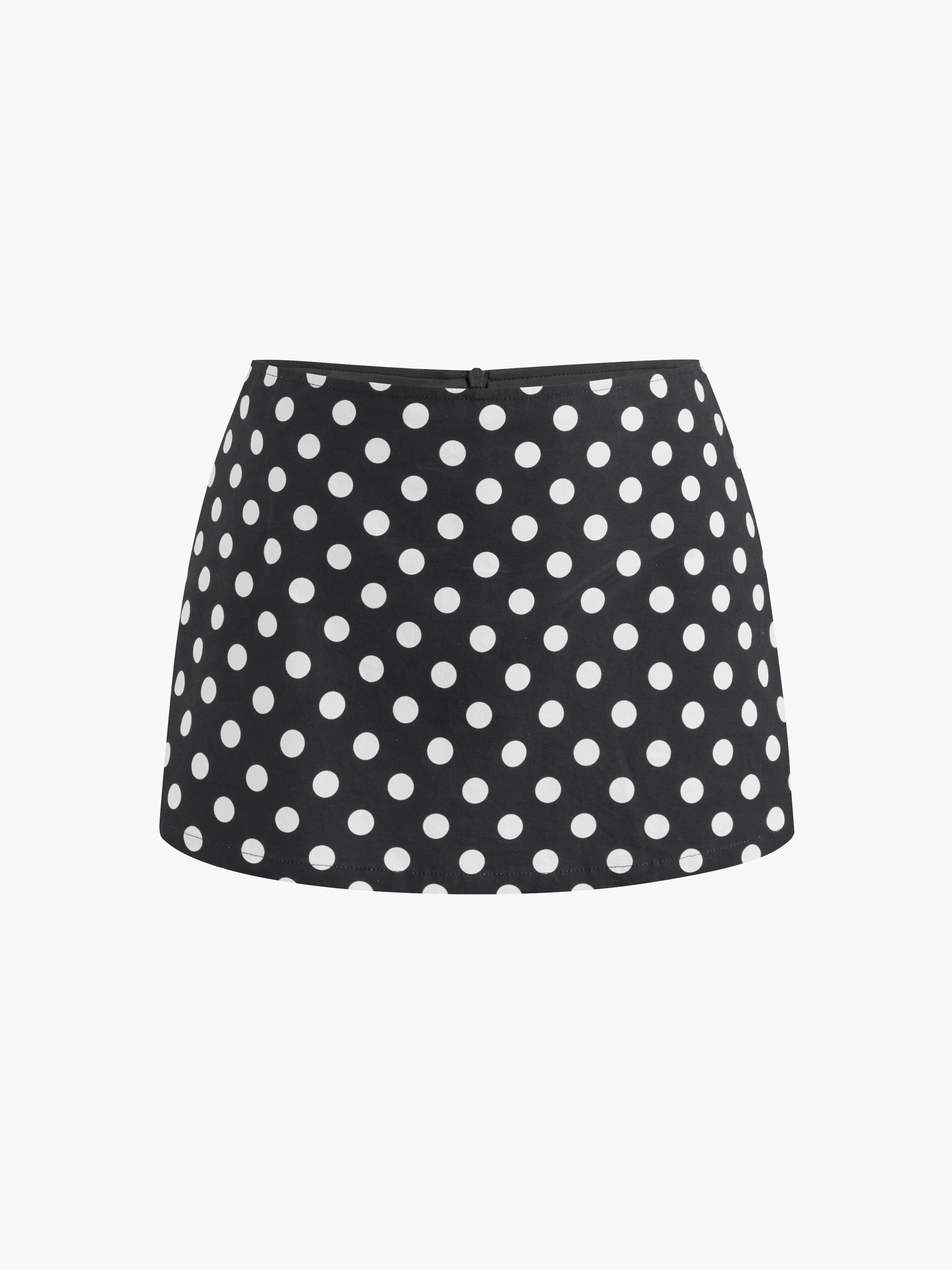 Cotton Low Waist Slit Skirt Short Summer New Sports Skirt