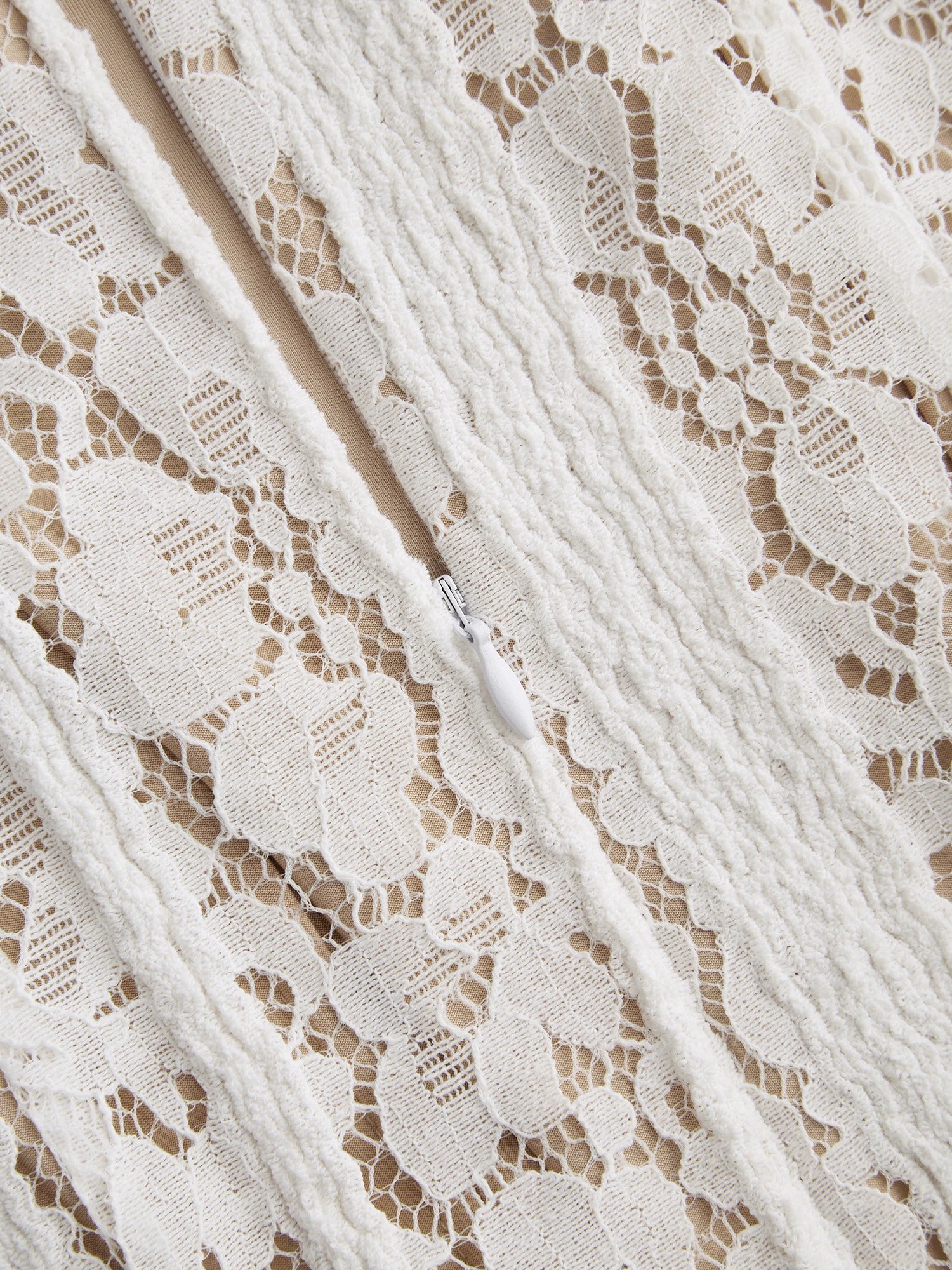 Lace Straight Neck Off-the-Shoulder Short Skirt Lace-up Waist Cropped Mesh One-Shoulder Dress