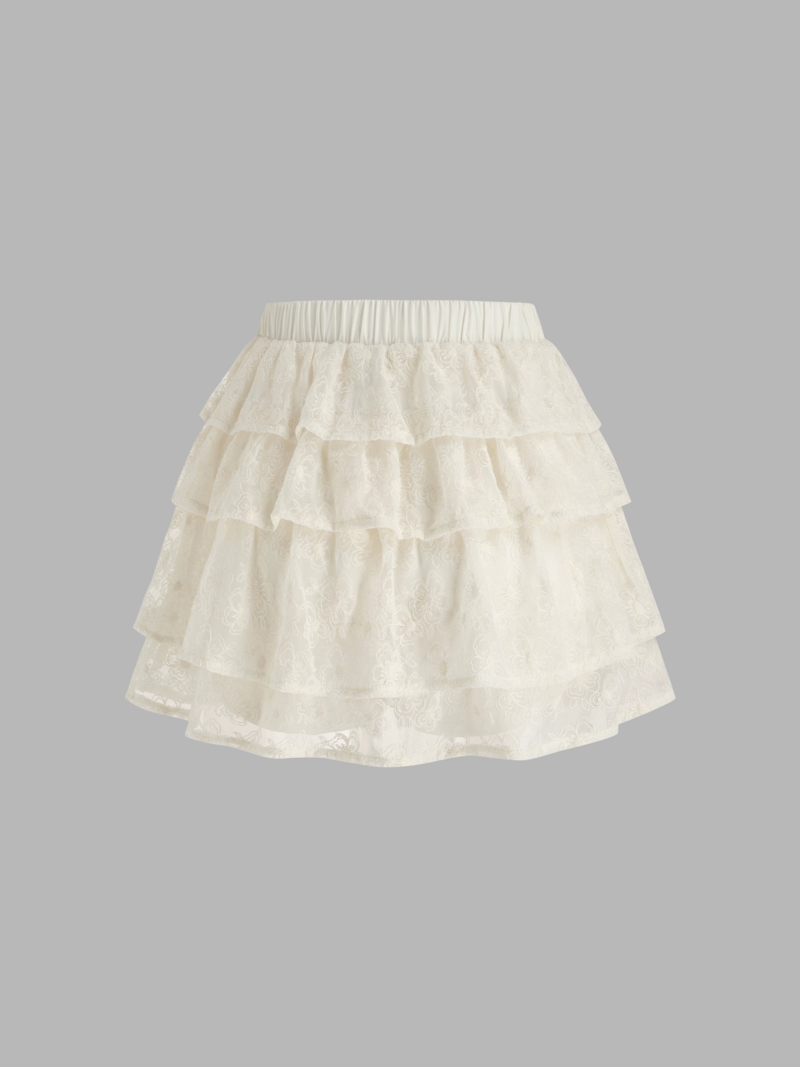 white lace stitching tutu skirt tall slim ballet style cake skirt