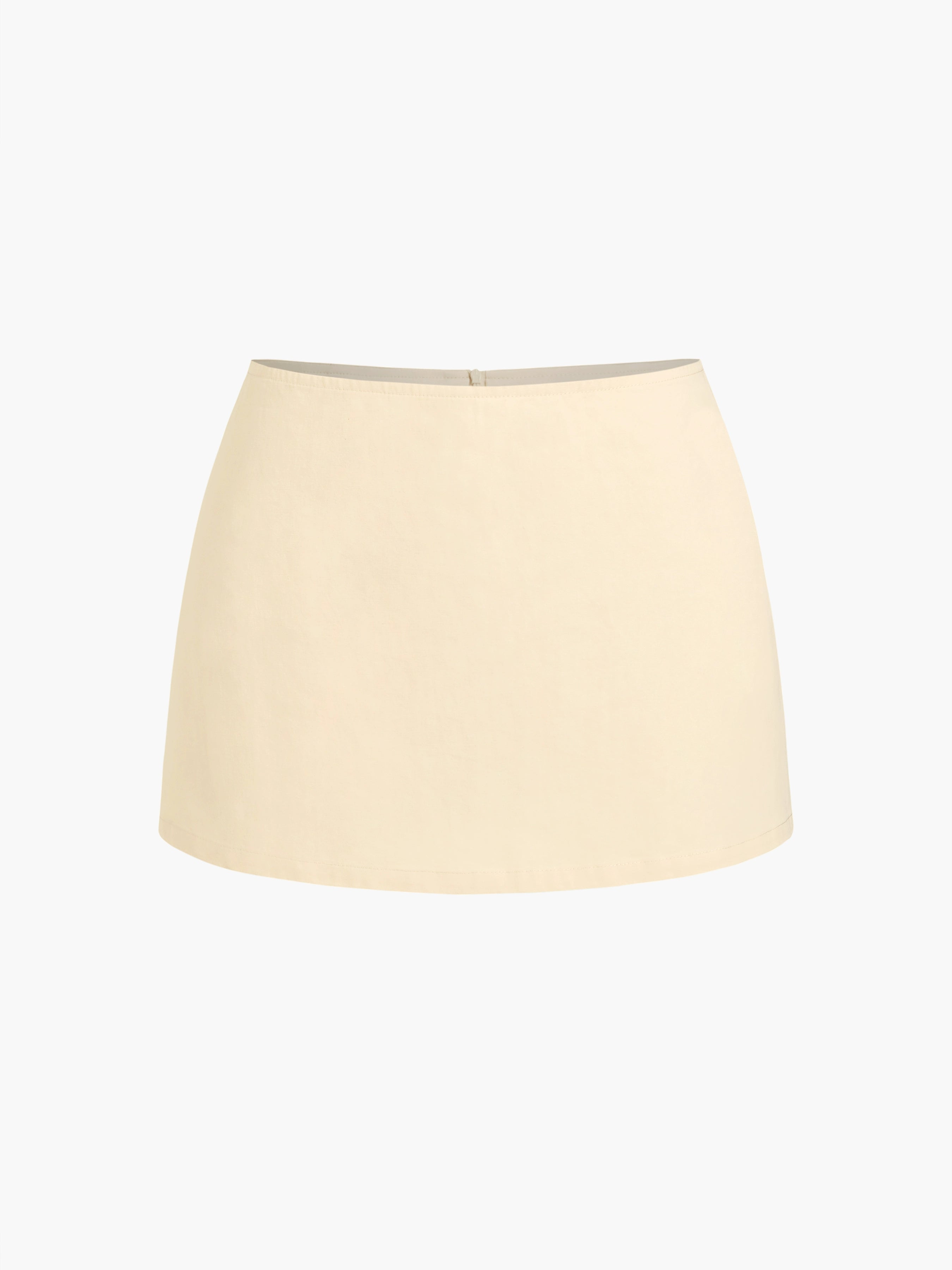 Cotton Low Waist Slit Skirt Short Summer New Sports Skirt