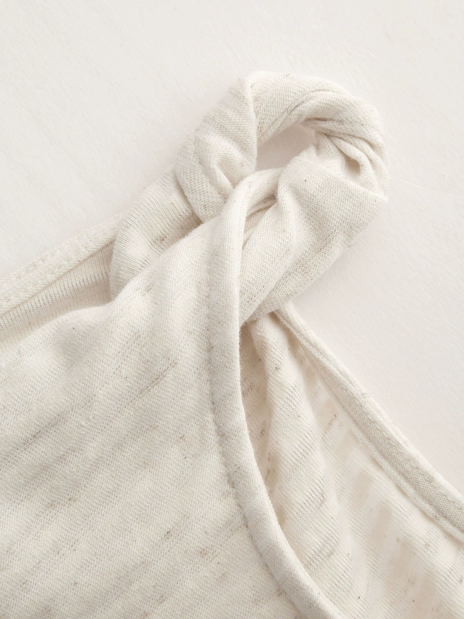 Cotton Blend Asymmetrical Kinked Slanted Shoulder Striped Top + Mini Short Skirt Set