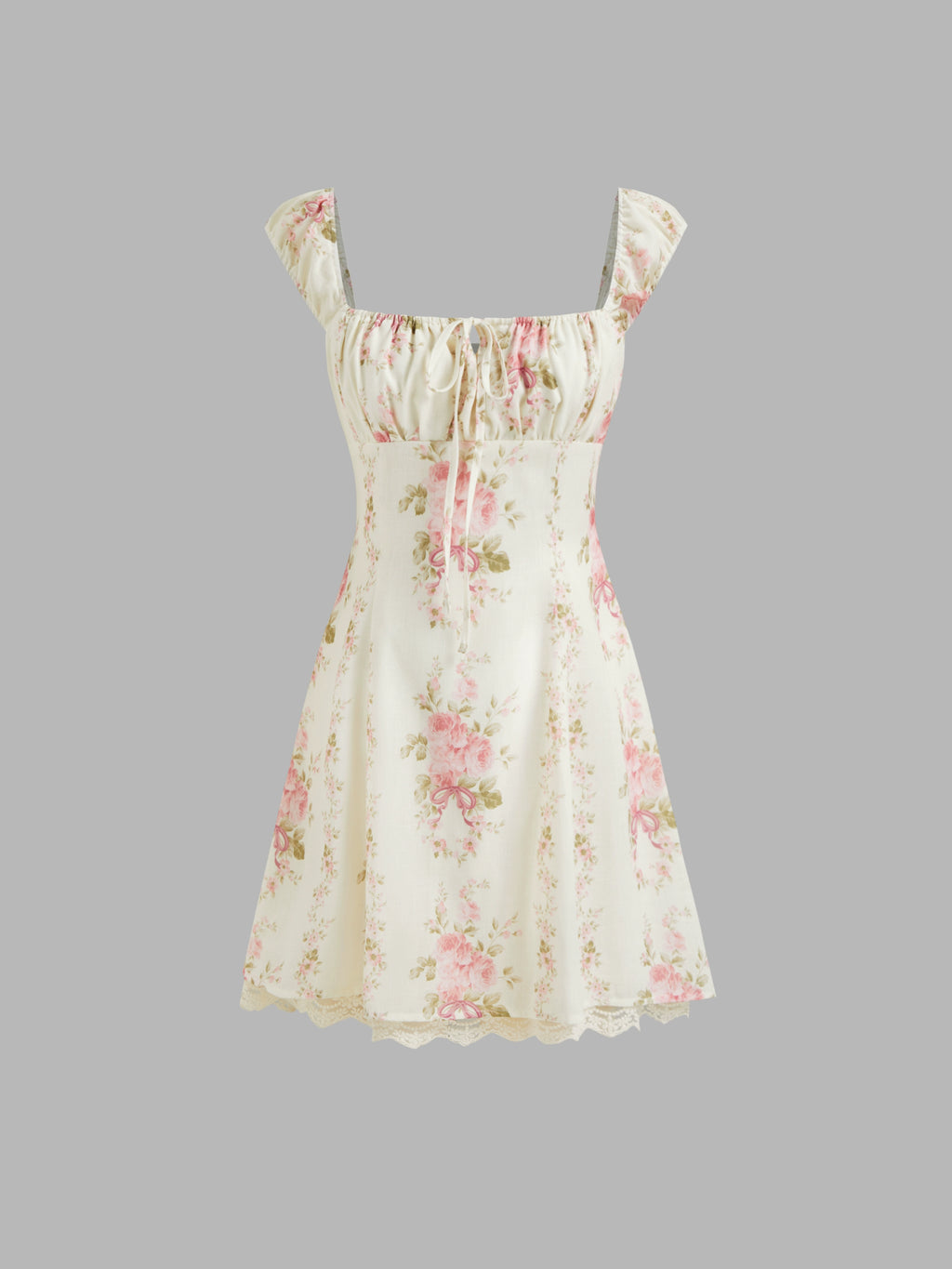 Star same genuine French sundress summer floral slip mini dress