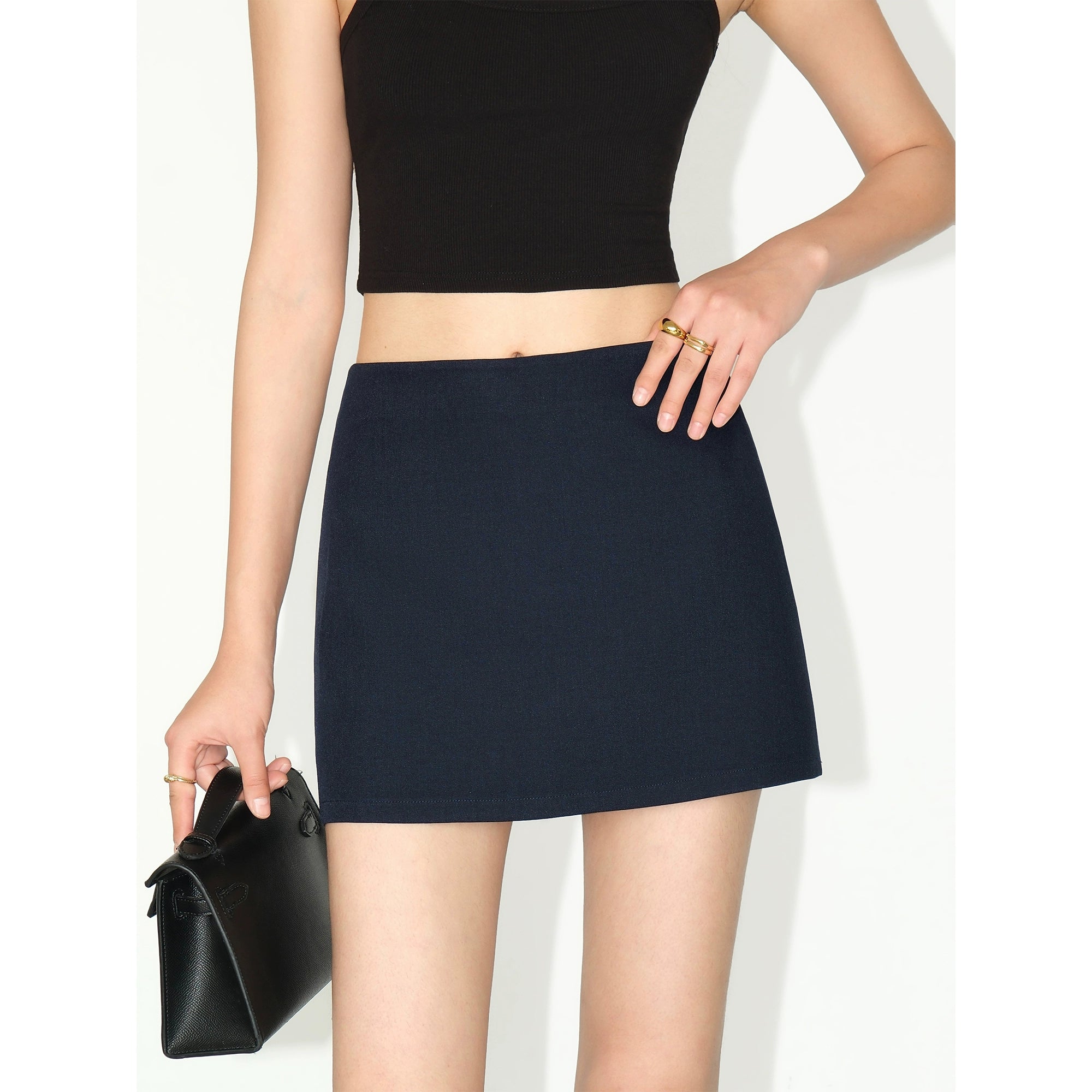 Dark Grey Suit Vest Top Women's Hip Skirt Skirt Temperament Commuter Suit